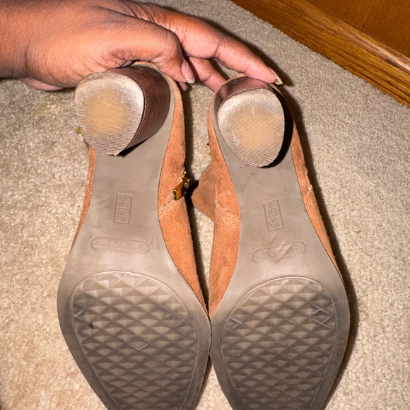 AEROSOLES Tan Suede Ankle Booties - Picture 5 of 5